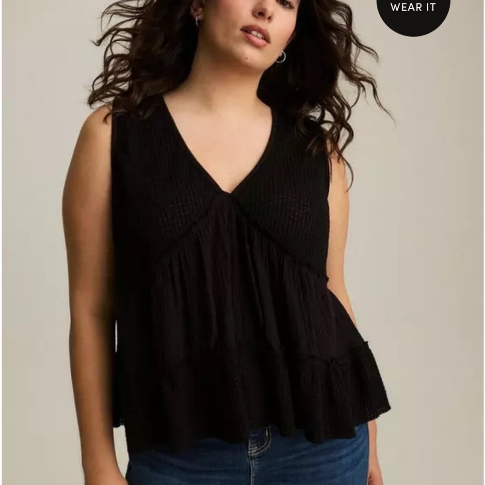NWT Black Sleeveless Women's Top